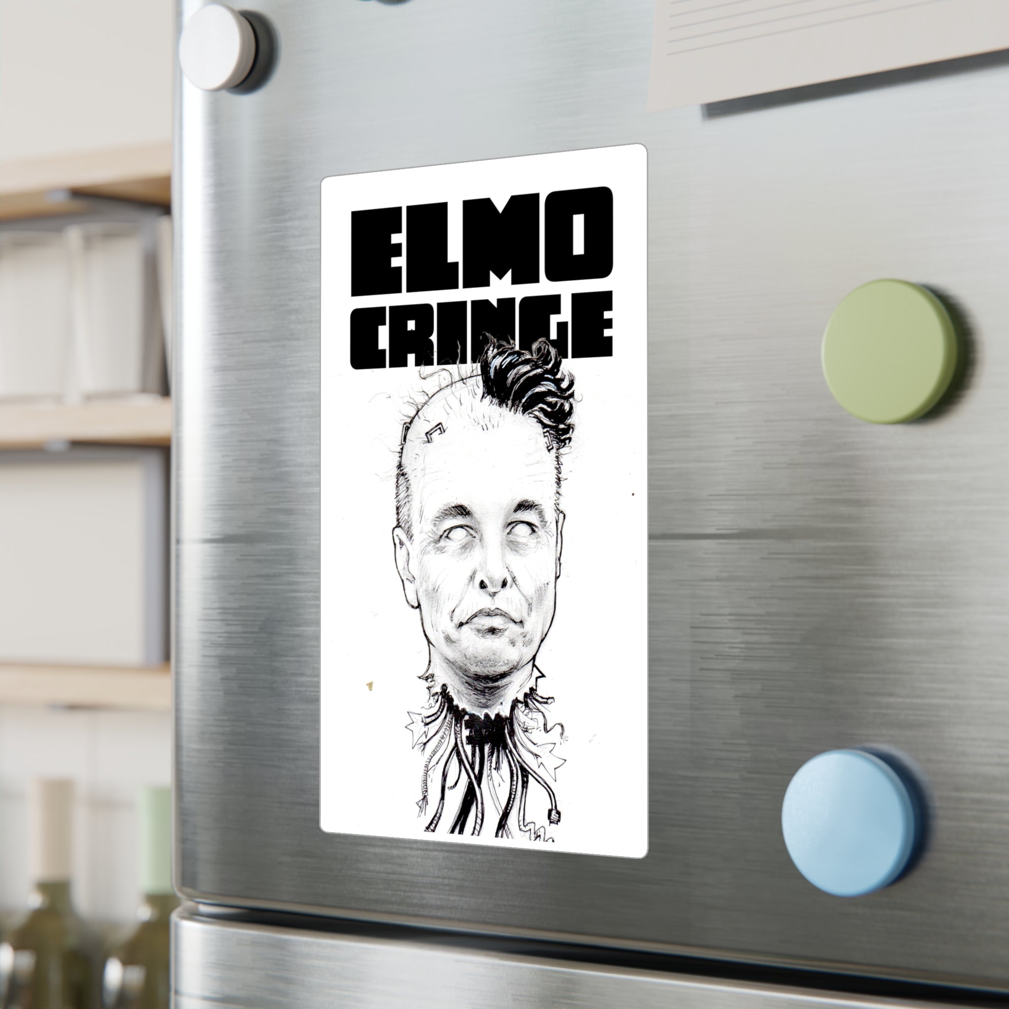 Elon Musk 'ELMO CRINGE' Sticker