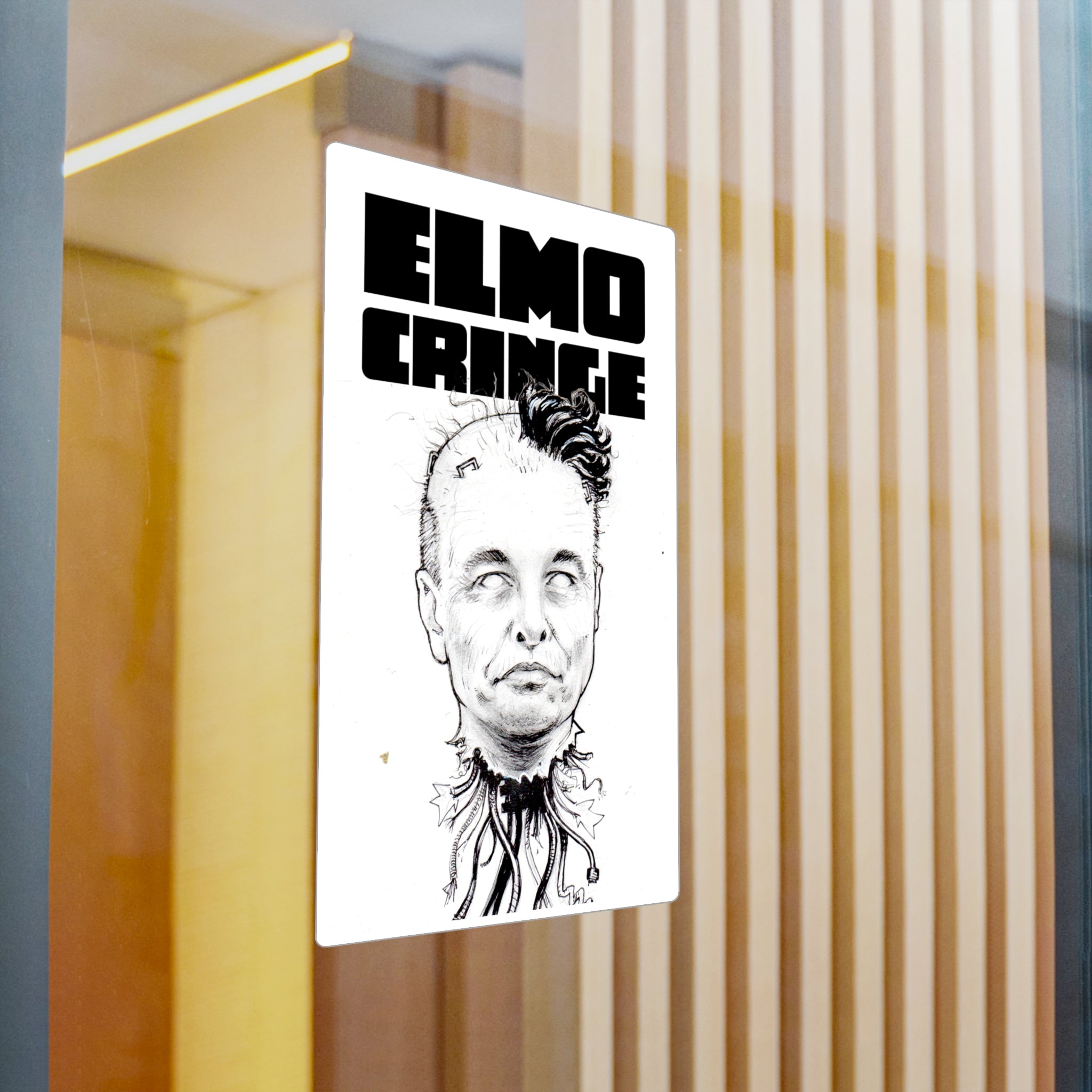 Elon Musk 'ELMO CRINGE' Sticker