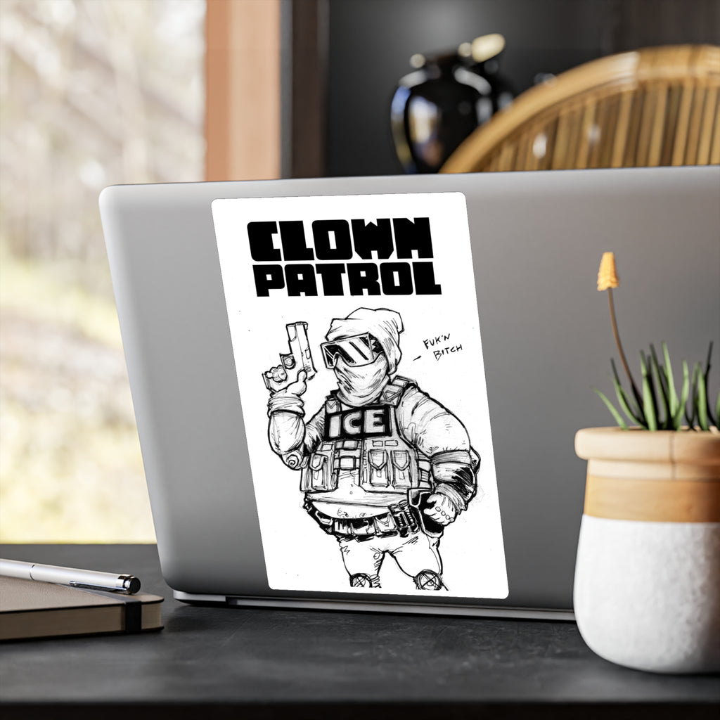 Clown Patrol / ICE Kiss-Cut Vinyl Sticker