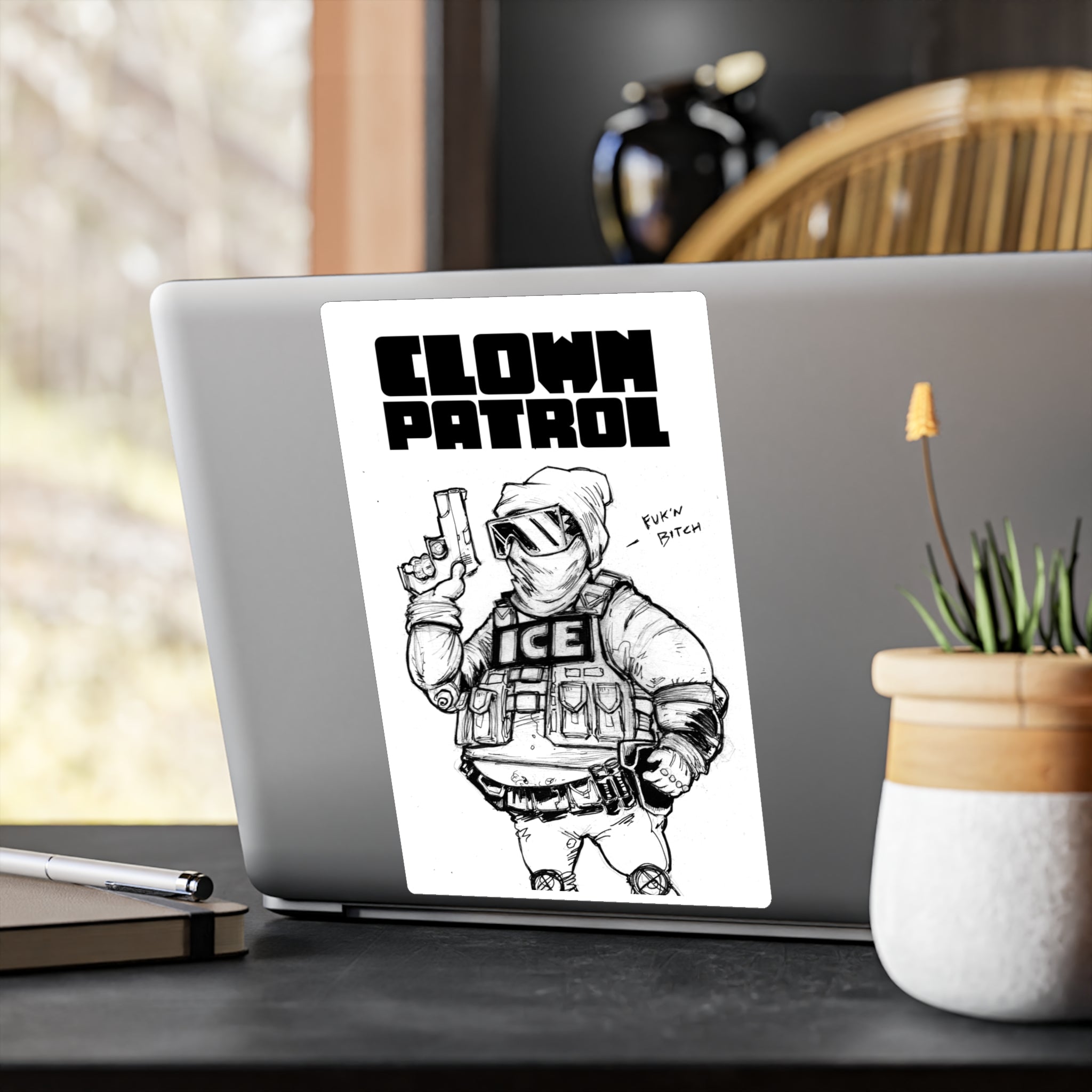 Clown Patrol / ICE Kiss-Cut Vinyl Sticker